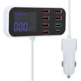 thumbnail image 2 of BRILLAR Pantalla digital de los ejes de la estación de carga de los cargadores rápidos USB múltiples de 8 puertos para IOS/Android, 2 of 10