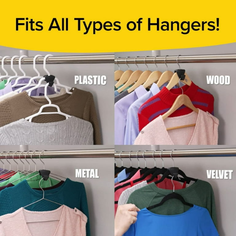 18Pcs Space Triangles Hanger Hooks, Closet Space Connection Hooks, Create  Up to 3X Closet Space, for Organizer Closet Space Saver Hangers 