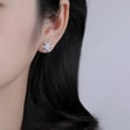 thumbnail image 6 of Sterling Silver CZ Snowflake Earrings Stud for Women Teens Christmas Snowflake Stud Earrings Winter Holiday Earrings, 6 of 12