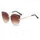 thumbnail image 1 of Gafas de sol estilo ojo de gato para mujer, estilo diseñador de moda, con lentes espejadas., 1 of 3