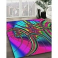 thumbnail image 2 of Ahgly Company Indoor Rectangle Patterned Violet Red Pink Abstract Area Rugs, 7' x 10', 2 of 6