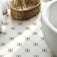 thumbnail image 6 of 10 Pcs Minimalist Four-Leaf Dot Pattern Peel and Stick Floor Tiles, 12x12 In Covers 10 Sq.Ft, Self-Adhesive DIY Vinyl Flooring, Removable Waterproof, Ideal for Kitchen, Bathroom, Bedroom, Home Walls, 6 of 8
