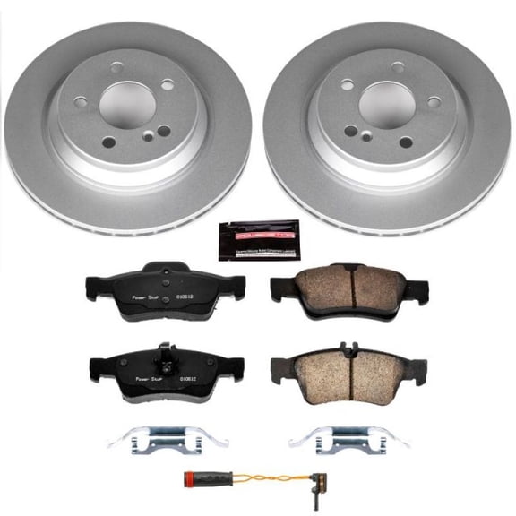 PowerStop Rear Geomet Coated Brake Rotor and Pad Kit Fits: MERCEDES-BENZ Select Models CRK6567