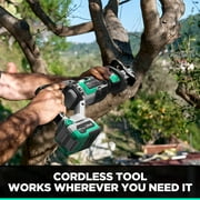 Litheli 20 V Cordless Reciprocating Saw with 4.0 Ah Battery & Charger, 0-3000 SPM Variable Speed, Tool-free Blade Replacement