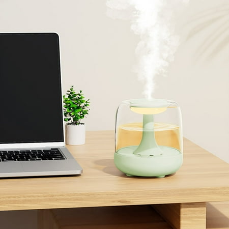 

Deals of the Day! USB Aromatherapy Humidifier with Light 440ML Quiet Cool Mist for Car and Office Plants Easy to Clean Clearance Green