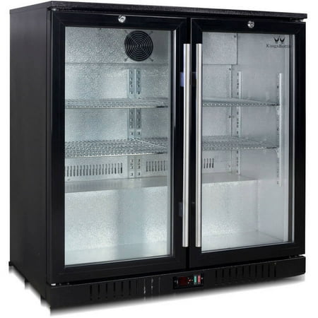 Kingsbottle 246-Can Black Beverage Fridge