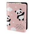 thumbnail image 2 of Pofeuu Panda Print Travel Document Organizer Passport Holder Men Women for Family (6.5 in x 4.5 in),Wallet Holder Credit Card Clutch Bag Case, 2 of 5