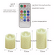thumbnail image 4 of 3 Velas Led Grande Flama Realista Con Control Fondo Azul, 4 of 5