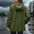 thumbnail image 4 of Rain Jacket Women Sevevn Women's Lightweight Hooded Raincoat Waterproof Packable Active Outdoor Rain Jacket (3XL-5XL), 4 of 6
