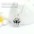 thumbnail image 4 of Lotus Flower Cremation Jewelry for Ashes Holder Necklace Cremation Urn Pendant for Ashes and Chain Necklace Urns for Cremation Ashes, 4 of 6