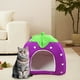 thumbnail image 4 of Apmemiss Clearance Winter Indoor Outdoor Pet House Foldable Yurt Strawberry Tent, Warm Shelter for Cats Dogs, Small Medium Breeds, Easy Storage, 4 of 8