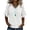 White -CG51, variant on Nestiefly Womens Linen Tops Summer Casual Short Sleeve V Neck Shirts Fringe Retro Cotton Linen Blouses Raw Hem Beach Clothes 2026 White S