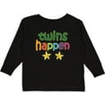 thumbnail image 3 of Inktastic Twins Happen Baby Gift Boys or Girls Long Sleeve Toddler T-Shirt, 3 of 5