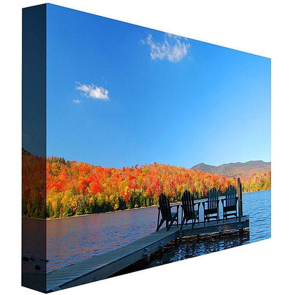 Trademark Art "The Adirondack Viewpoint" Canvas Wall Art by Nicole Dietz