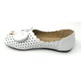 thumbnail image 2 of Victoria K Women's Diamond Cut Out With Embossed Bow Ballerina Flats, 2 of 5