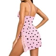 thumbnail image 4 of LWP Women's Lingerie Sexy Nightwear Spaghetti Strap Nightgown Babydoll Chemise, 4 of 12