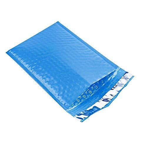 ProLine 50 Mixed Color #0 6x9-Inch Poly Bubble Mailer Self Seal Padded Shipping Envelopes (50 Blue)