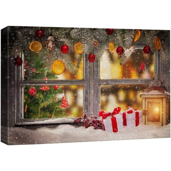 wall26 Canvas Wall Art Merry Christmas Pictures Home Wall Decorations for Bedroom Living Room Paintings Canvas Prints Framed - 32x48 inches