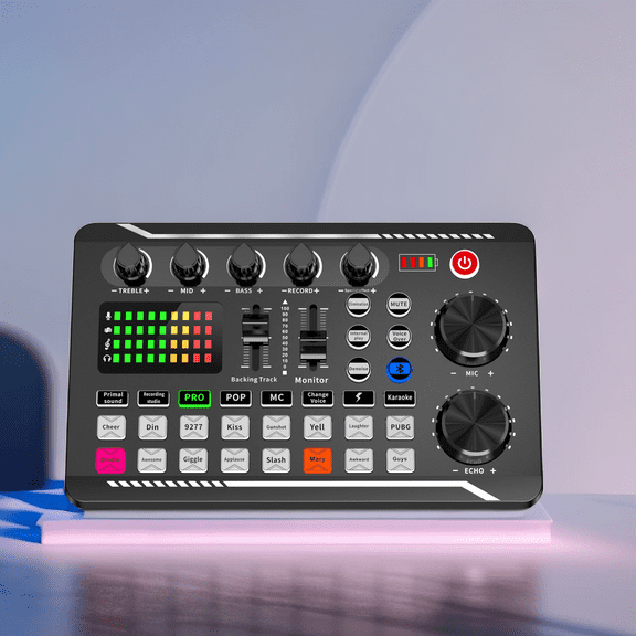 Vinci Professional Audio Mixer Kit Sound Board Console System 3.5mm Microphone Sound Card for  Podcast Recording Vocal Game Voice DJ Live