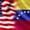 America Venezuela Flags, variant on Elephant Stock America Venezuela Flags Wall Art - Horizontal Multi Panel Canvas - Living Room Wall Decor - Flags Multi Panel - Blue And Yellow Decor - 29" x 12"