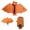 Orange, variant on Gothic Bat Coin Purse, Foldable Leather Wallet for Belt & Backpack Black
