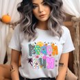 thumbnail image 2 of Beach Bum Retro Checkered Shirt – Funky Vacation Vibe Tee, Sand, Size M, 2 of 6