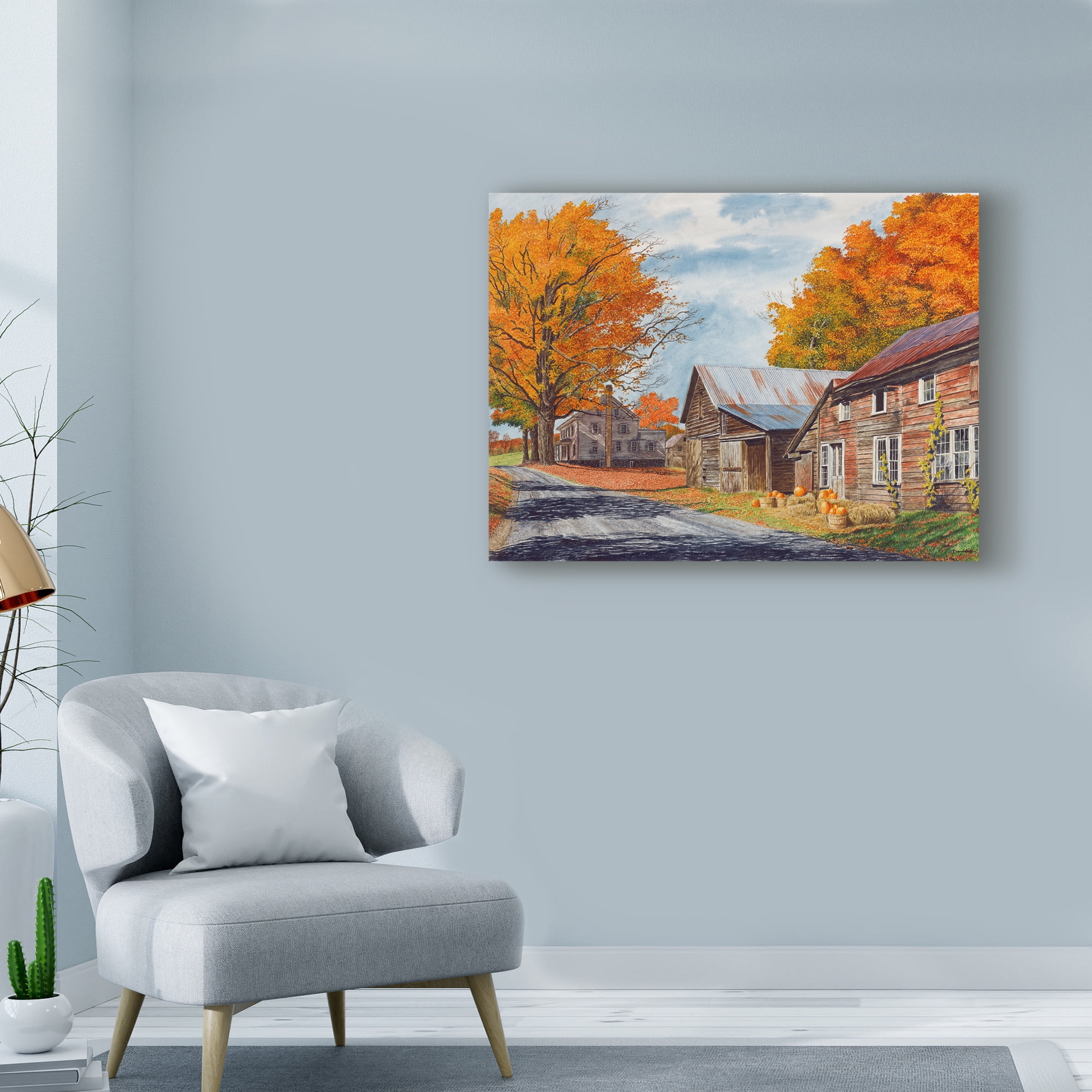 October Country Drive' Canvas Art by Michael Davidoff