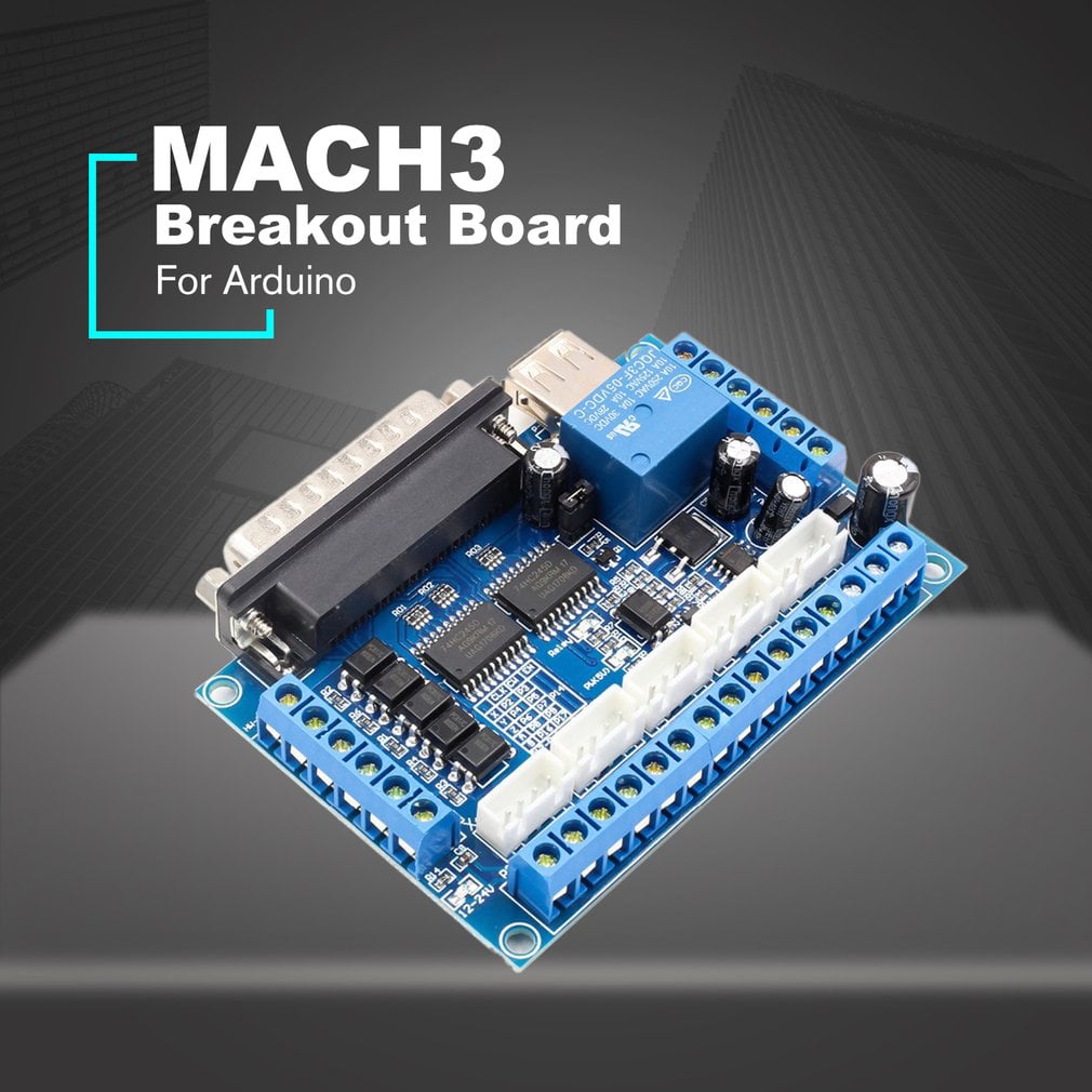 MACH3 5 Axis CNC Interface Board For Stepper Motor Driver Controller Arduino 