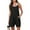 Black, variant on Women Summer Casual Short Jumpsuits Polyester Spandex Loose Fit for Various Occasions