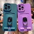 thumbnail image 2 of Cute Slim Wallet Case Compatible with iPhone 13 Pro Max, Soft Silicone Cases with Card Holder, 360° Rotation KickstandMatte Candy Color Protective Cover Back(Green), 2 of 12