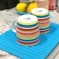 thumbnail image 5 of Wrapables Silicone Pot Holders, Multi-use Durable Flexible Non-Slip Insulated Silicone Trivet (Set of 2), Orange, 5 of 8