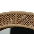 thumbnail image 6 of Parisloft Boho Arch Rattan Mirror - 25.5 x 37.4 Inch, Decorative Wall Mirror for Bathroom, Bedroom or Living Room, Natural, 6 of 8