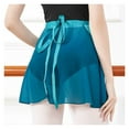 thumbnail image 4 of Ballet Skirt Women Girl Ballet Wrap Skirt Dancewear Chiffon Practice Gradient Gymnastics Skirt, 4 of 7