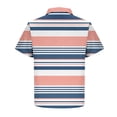 thumbnail image 4 of COSFO Short Sleeve Men's Polo Shirts Performance Casual Striped Graphic Tees Pullover Loose Fit Moisture Wicking Collared Tops, 4 of 5
