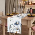 thumbnail image 2 of Table Runners 72 Inches Long Dress Scarves, Spring Blue Floral Farmhouse Kitchen Table Runner, Coffee Tablerunners, Country Garden Wildflowers Botanical 14x72 Inch, 2 of 9