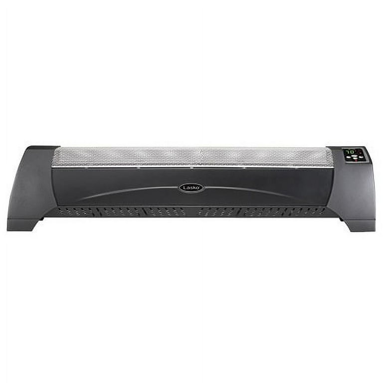 Silent Low-Profile Room Heater with Digital Display - Graphite - Walmart.com