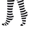 thumbnail image 4 of AVRNLIQ Womens Wine Striped Knee High Socks – Stretch Polyester Blend, Novelty Boot Socks for Costume, Party & Daily Wear, 4 of 5