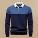 thumbnail image 1 of pstuiky camisas de manga larga para hombre, Blusa/camiseta informal de manga larga con cuello vuelto de color liso para hombre tops de invierno para hombre m, 1 of 9