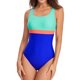 thumbnail image 2 of TOYFUNNY Bikini de una pieza con estampado sólido para mujer, traje de baño push-up, 2 of 6