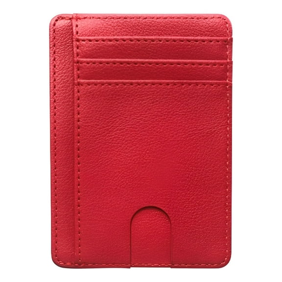GASTROPOD Men Women Anti-Scan Leather Slim Id Credit Card Holder Rfid Blocking Thin Small Wallet Credit Card Holder