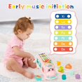 thumbnail image 2 of Juguetes para bebés de 12 a 18 meses, juguetes para niños de autobús musical, juguetes para niños y niñas de 1 año con bloques de construcción, juguetes musicales para niños de 1 a 3 años, regalos de JAMW Sencillez, 2 of 4