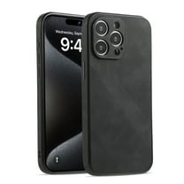 PU Leather Case for iPhone 13 Mini, Full Camera Lens Protection Cover,PU Leather Slim Luxury Business Non-Slip Grip Rugged Shockproof Full Body Protective Case for iPhone 13 Mini, Black