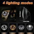 thumbnail image 2 of 1pcs 12V/24V Motorcycl Headlight 7'' V-shape LED Headlight with Turn Signal Lights DRL Hi/Lo Beam Replacement for Jeep Wrangler JK JKU CJ LJ TJ Hummer H1 H2, 2 of 7