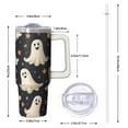 thumbnail image 2 of 30 oz Halloween Ghost Bat Witch Tumbler Insulated Stainless Tumbler, Spooky Pumpkin Coffee Cup Water Bottle, Holiday Gift Mug, 2 of 5