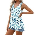 thumbnail image 4 of Atogsazn Womens Summer Tank Tops 2025 V Neck Sleeveless Casual Loose T Shirts Side Split Going Out Tops Tunic Sky Blue L, 4 of 7