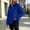 Blue, variant on Womens Snap Button Sweatshirts Oversized Fleece Split Hem Pullover Tops Casual Long Sleeve Fall Winter Shirts S-XXL,Gray