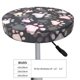 thumbnail image 4 of Balery Colorful Paws Of Dog Fundas de asiento para taburete de bar redondo de tela de terciopelo ajustables que protegen de arañazos y manchas para sillas de 14 a 17 pulgadas.-12 inch, 4 of 7