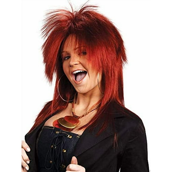 Tina Turner Deluxe color AUBURN - Enigma Wigs Punk Rocker Cosplay 80s Rock Bundle MaxWigs Costume Wig Care Guide