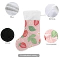 thumbnail image 3 of Coolnut Strawberry Christmas Stocking Personalized Large Candy Stocking, Xmas Stockings Decoration Hanging Gift for Family Holiday Party Ornaments Decor Fireplace, 3 of 7