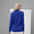 thumbnail image 5 of Ltctricy Long Sleeve Shirts for Women Mock Neck Solid Color Basic T Shirts Base Layer Tops Soft Casual Undershirts(Blue,XX-Large), 5 of 5